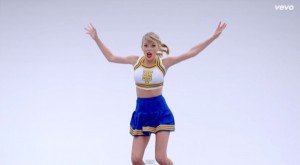Taylor Swift Dressed as Cheerleader