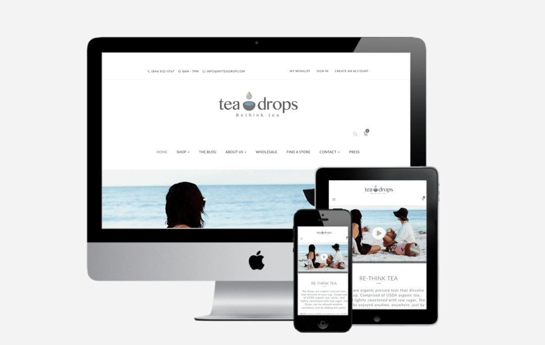 Tea Drops Website Redesign