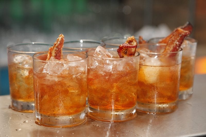 Umami Burger's Whiskey and bacon cocktail