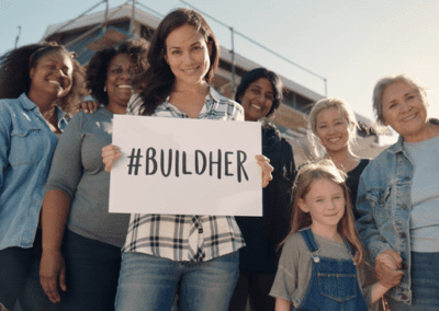 Group of women #BuildHer Campaign